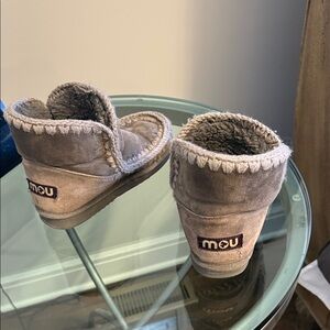 Mou gray shearling Boots size 8